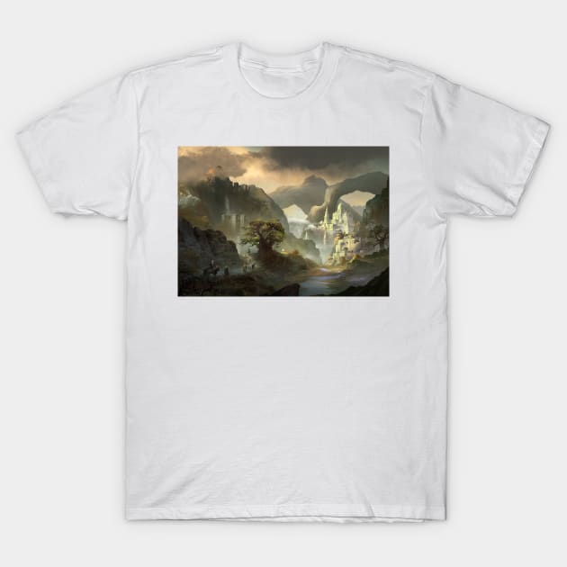 Shansacia Temple T-Shirt by Digitalhadz